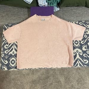 Pink sweater t-shirt